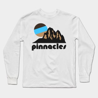 Retro Pinnacles ))(( Tourist Souvenir National Park Design Long Sleeve T-Shirt